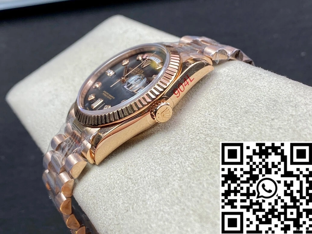 Rolex Factory 36MM GM 118235 Date Day Gold Rose 0411